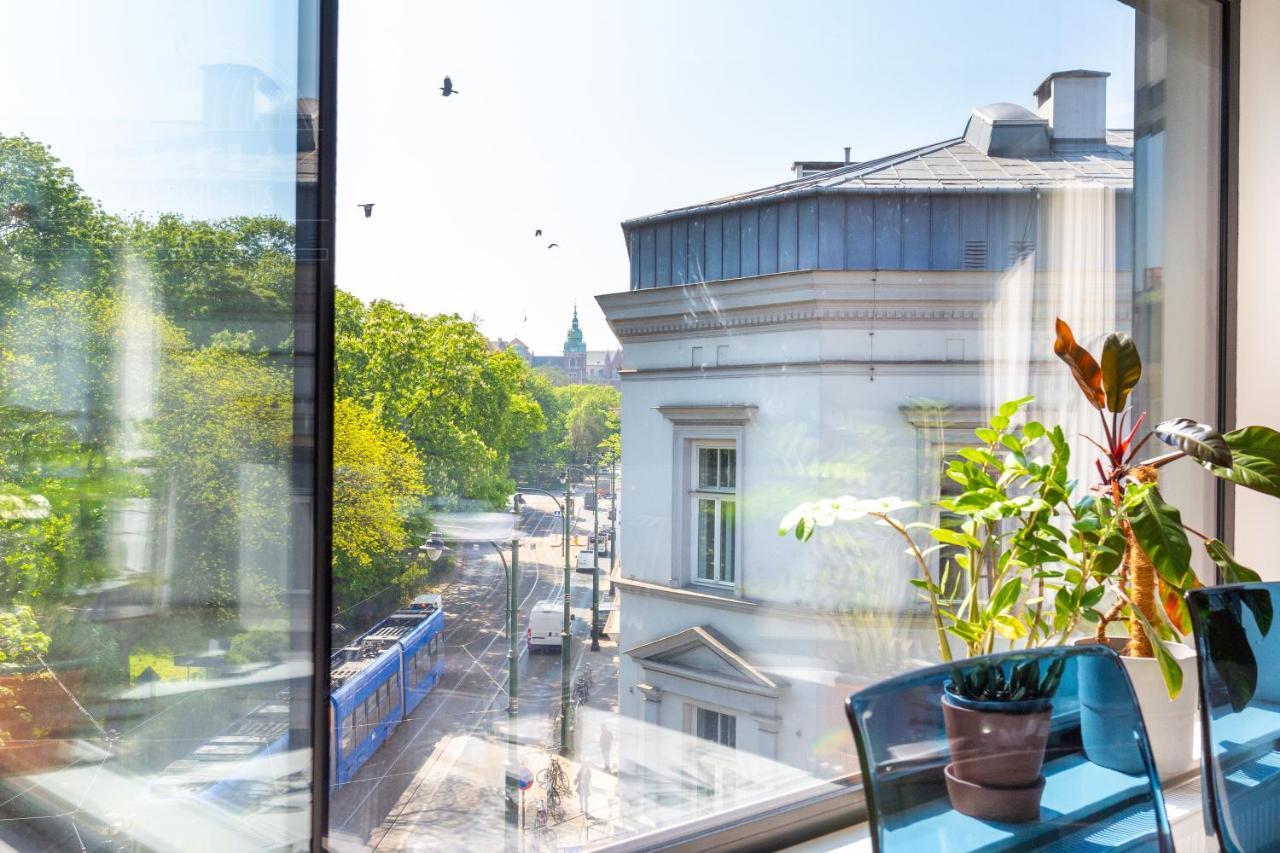 Modern View Of Planty Park Lejlighed Kraków Eksteriør billede